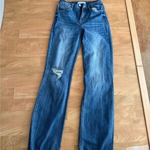 Women's Straight Leg Blue Jeans